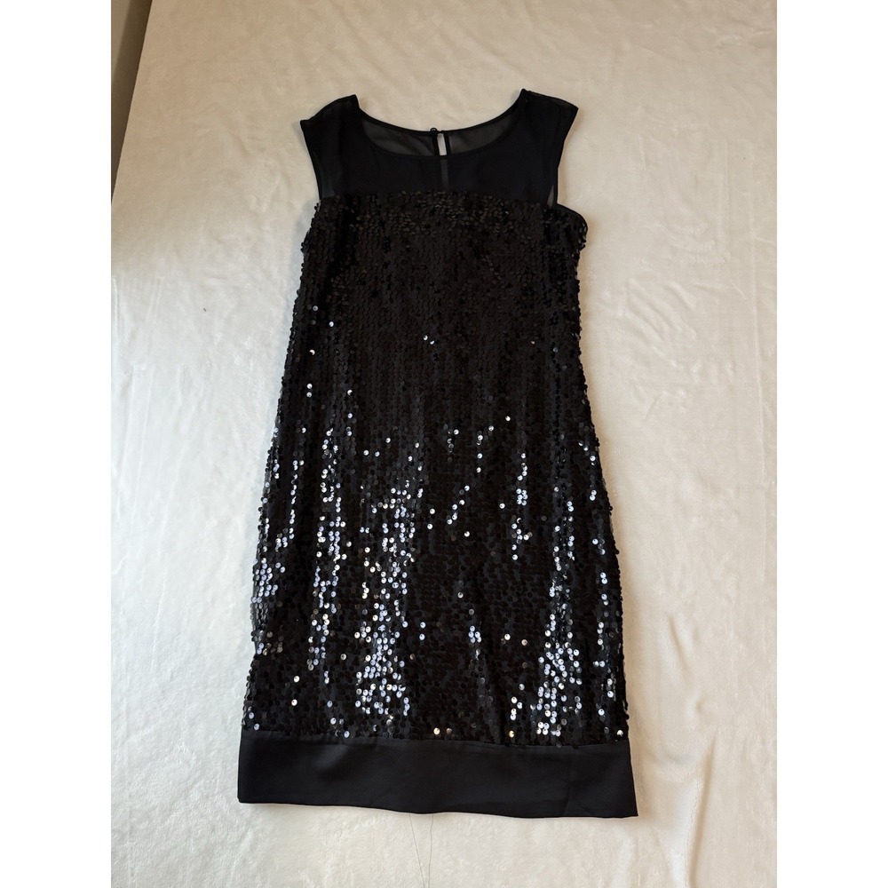 Max and Cleo Womens Sequin Cocktail Dress Size 6
